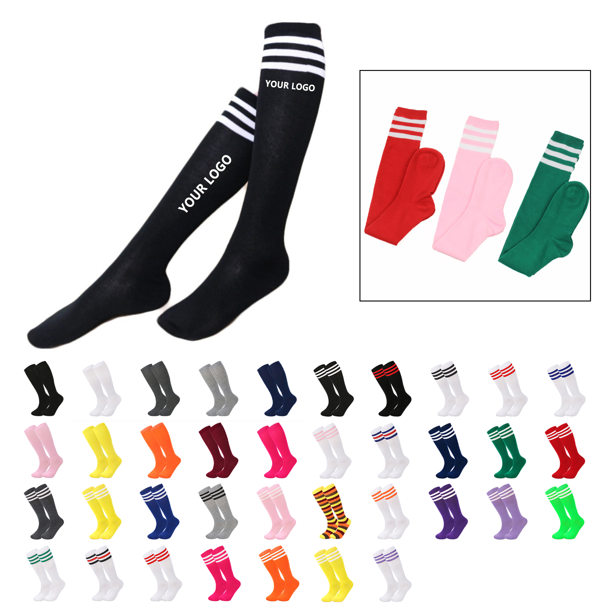 Knee High Athletic Soccer Sock MOQ 50 2