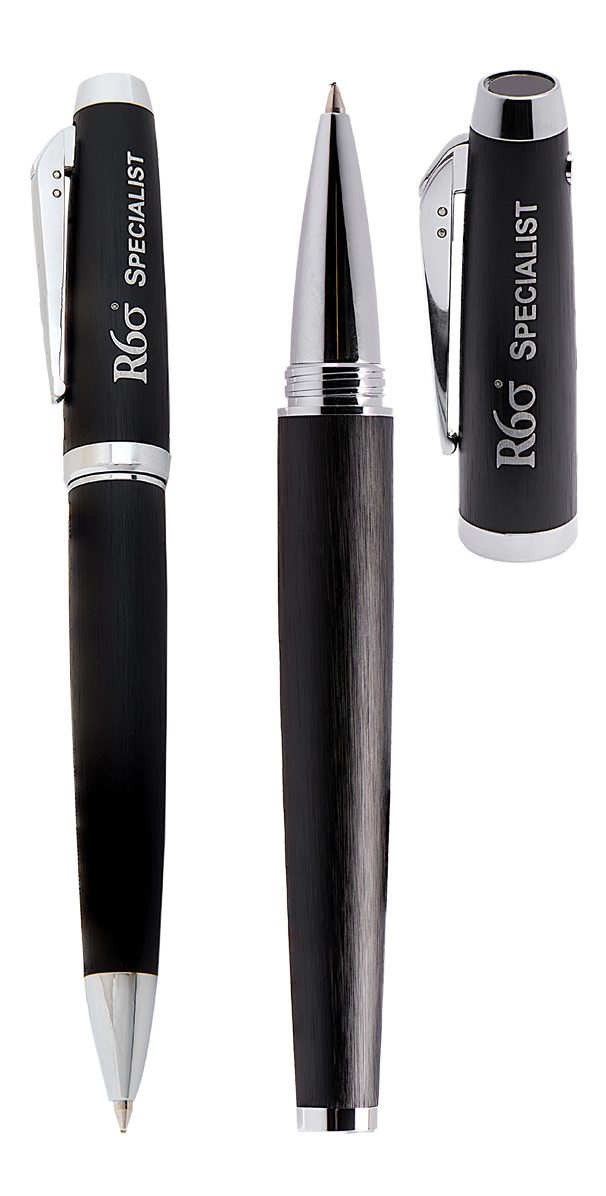 Iluxe Series Twist Action Ballpoint Pen and Rollerball Pen