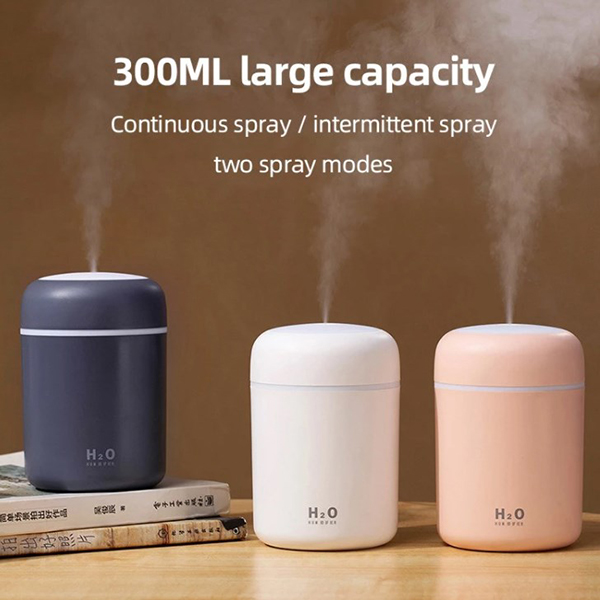300ml colorful lights mini Timed power off air humidifier 4