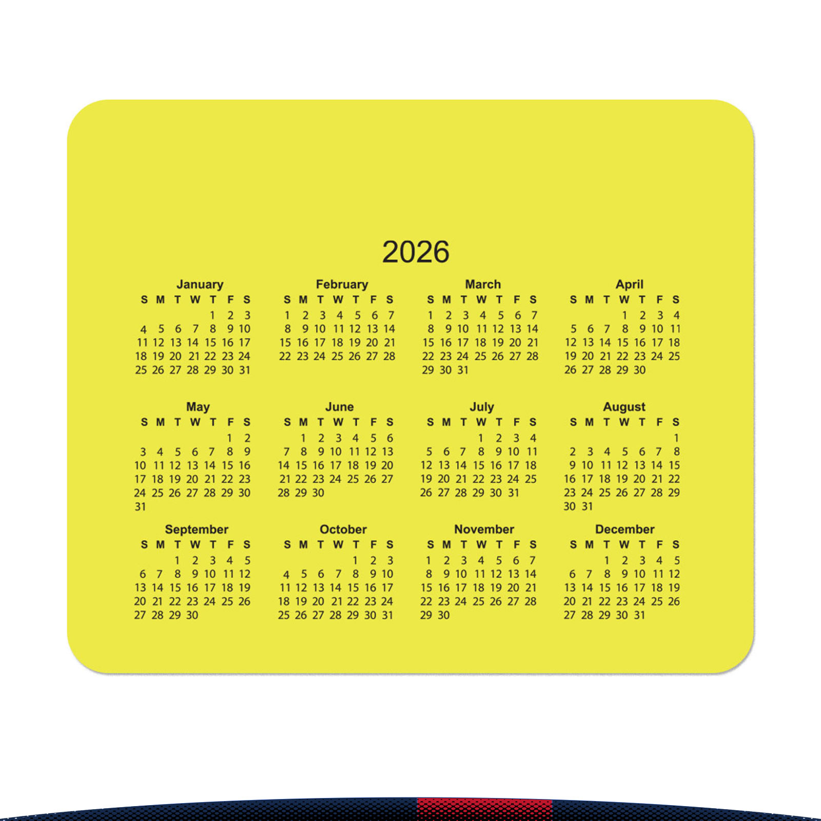 Yelsi Calendar Mouse Pads 2