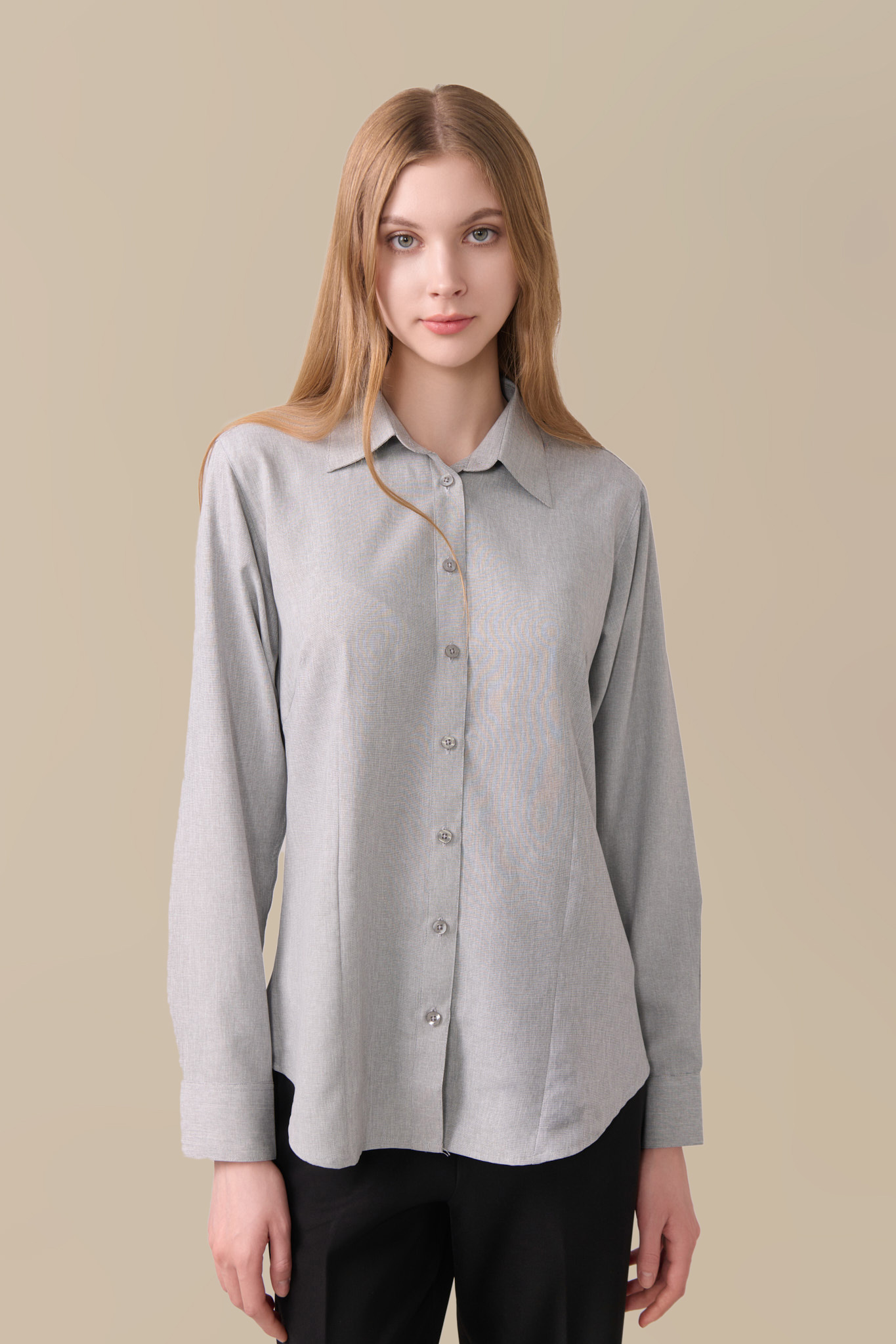 Elemental® Coffee Shirts - Button Down Sustainable Dress Shirts - Women 8