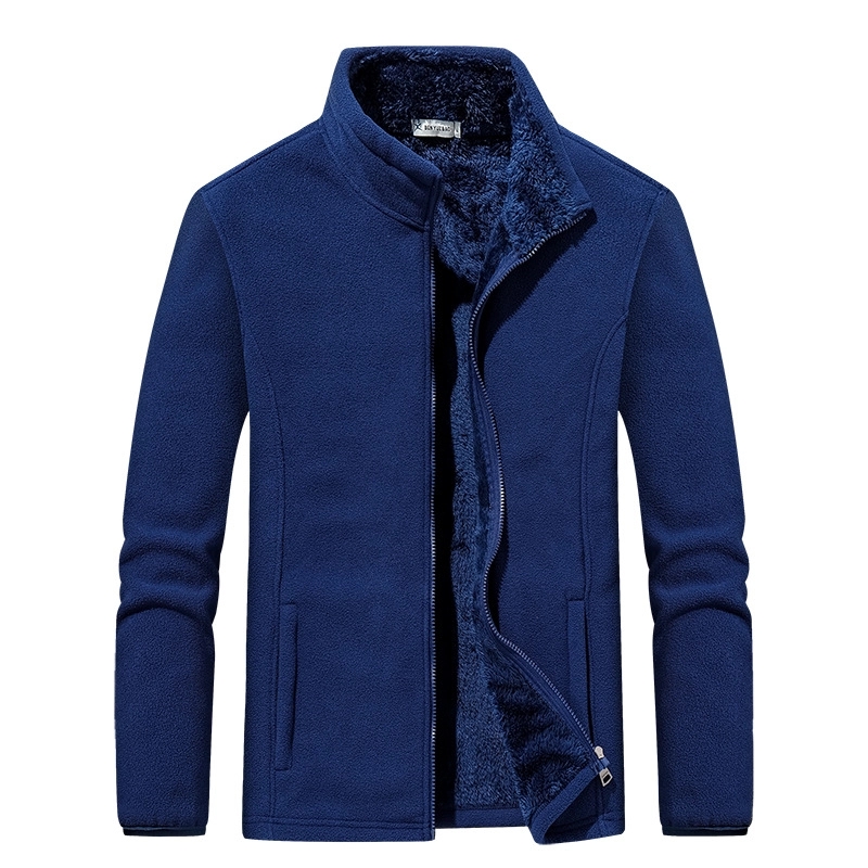 Men's Sherpa Lined Jacket Polar Fleece Full-zip Parka Coat 13