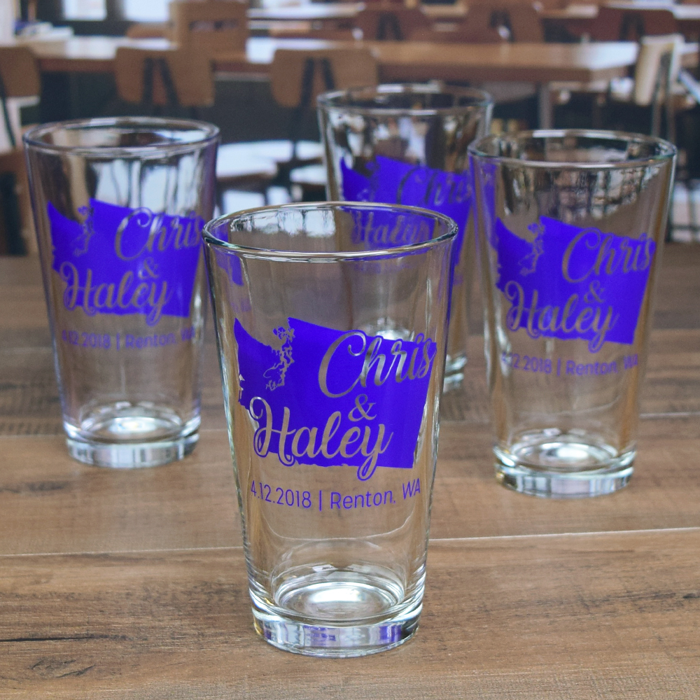 Pint Glasses with Print 4