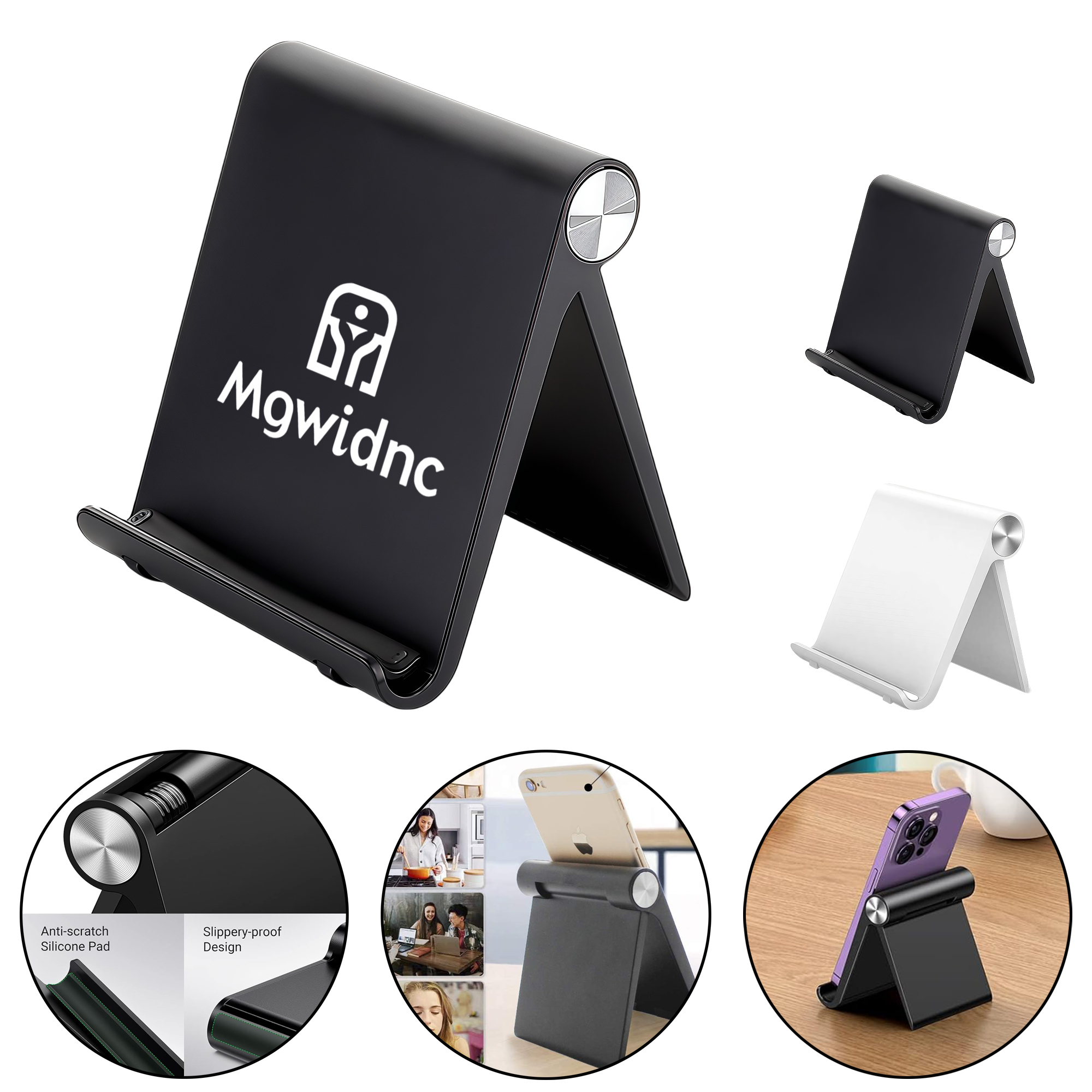 Foldable Phone Stand Portable Adjustable Tablet Holder Lightweight Desktop Support