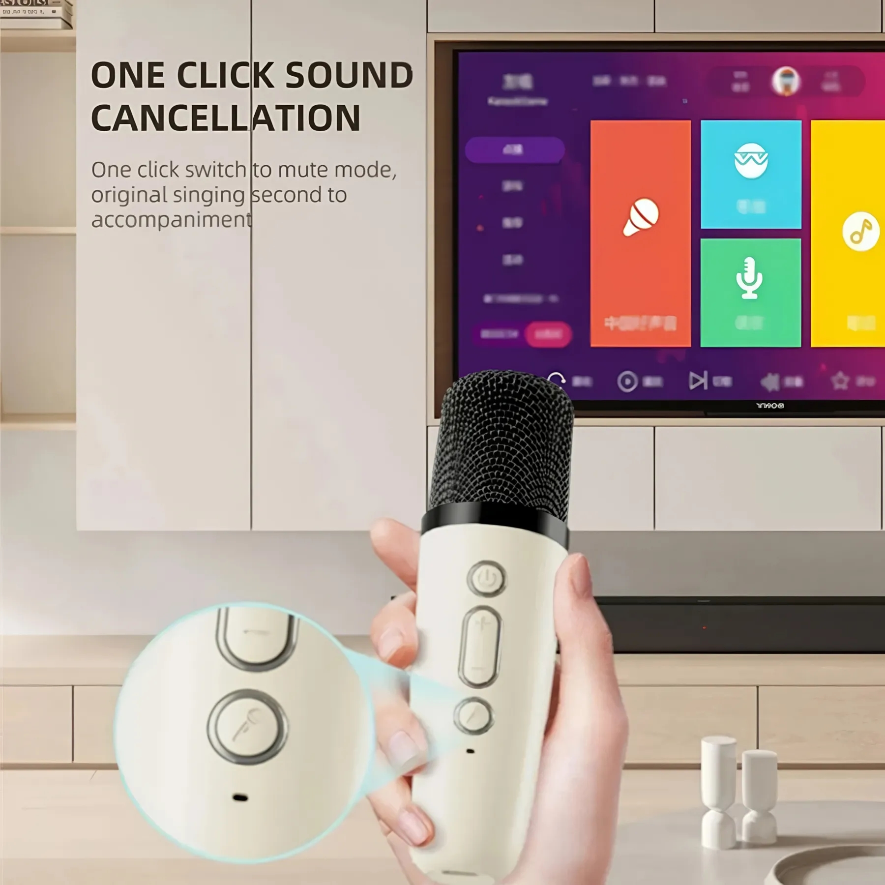 Mini Karaoke Machine with Wireless Microphone 4
