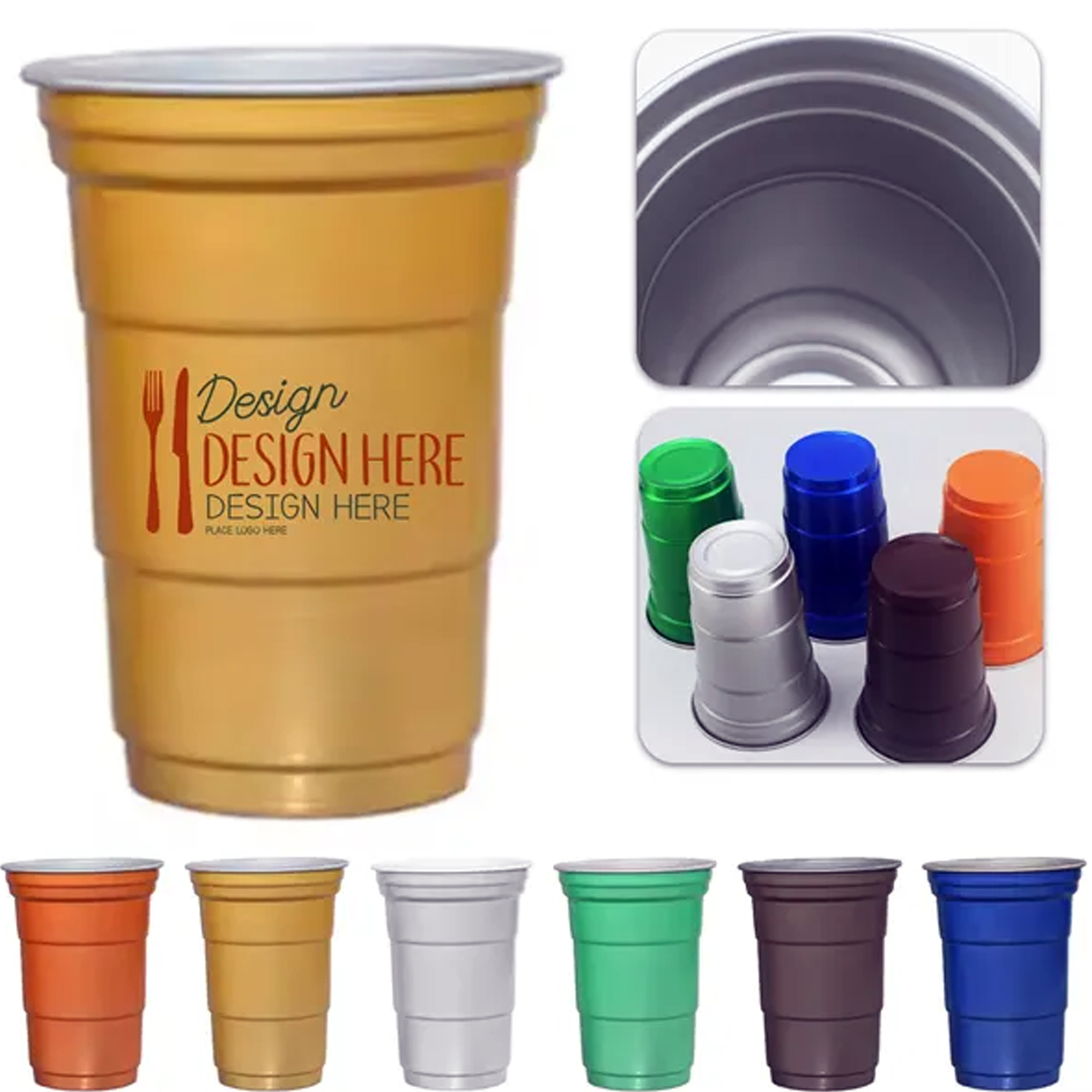 Outdoor Reusable Cup 15oz for Picnic or Camping 2