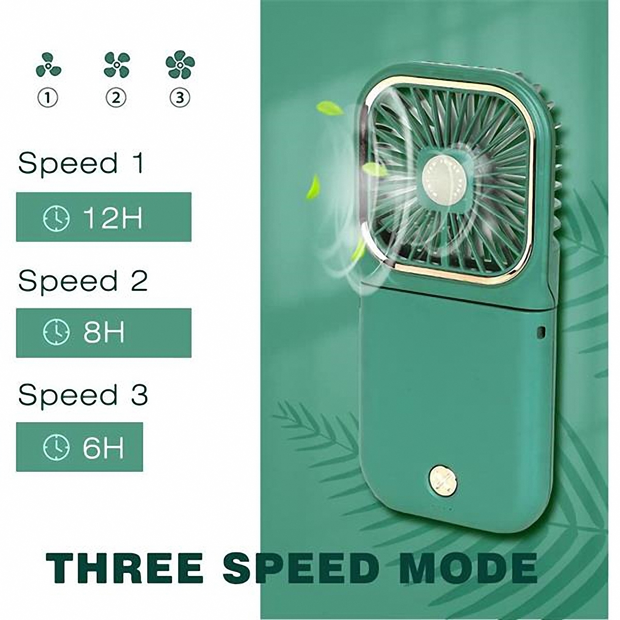 Portable Mini Fan with Multiple Functions and Foldable Design 3