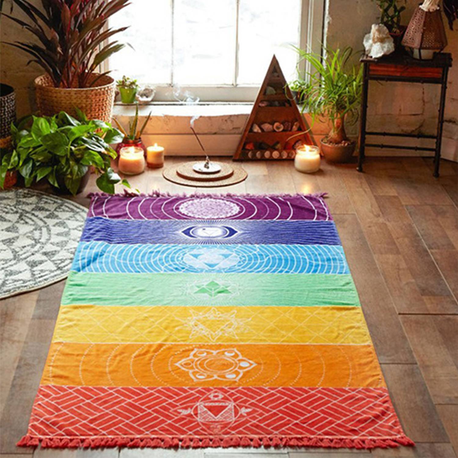 Rainbow Chakra Yoga Mat 3