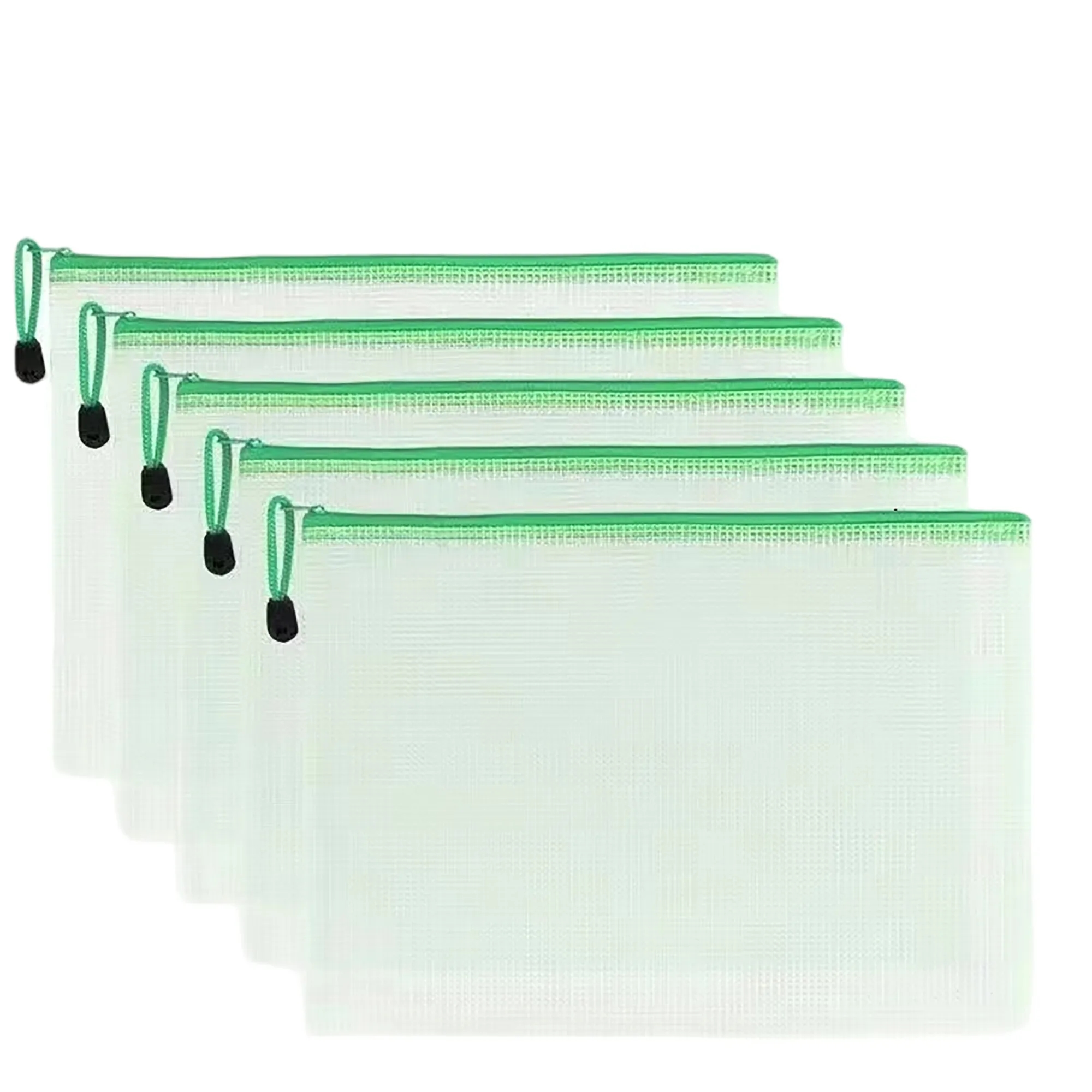 A4 Waterproof Grid Zipper File Bags for Documents and More 4