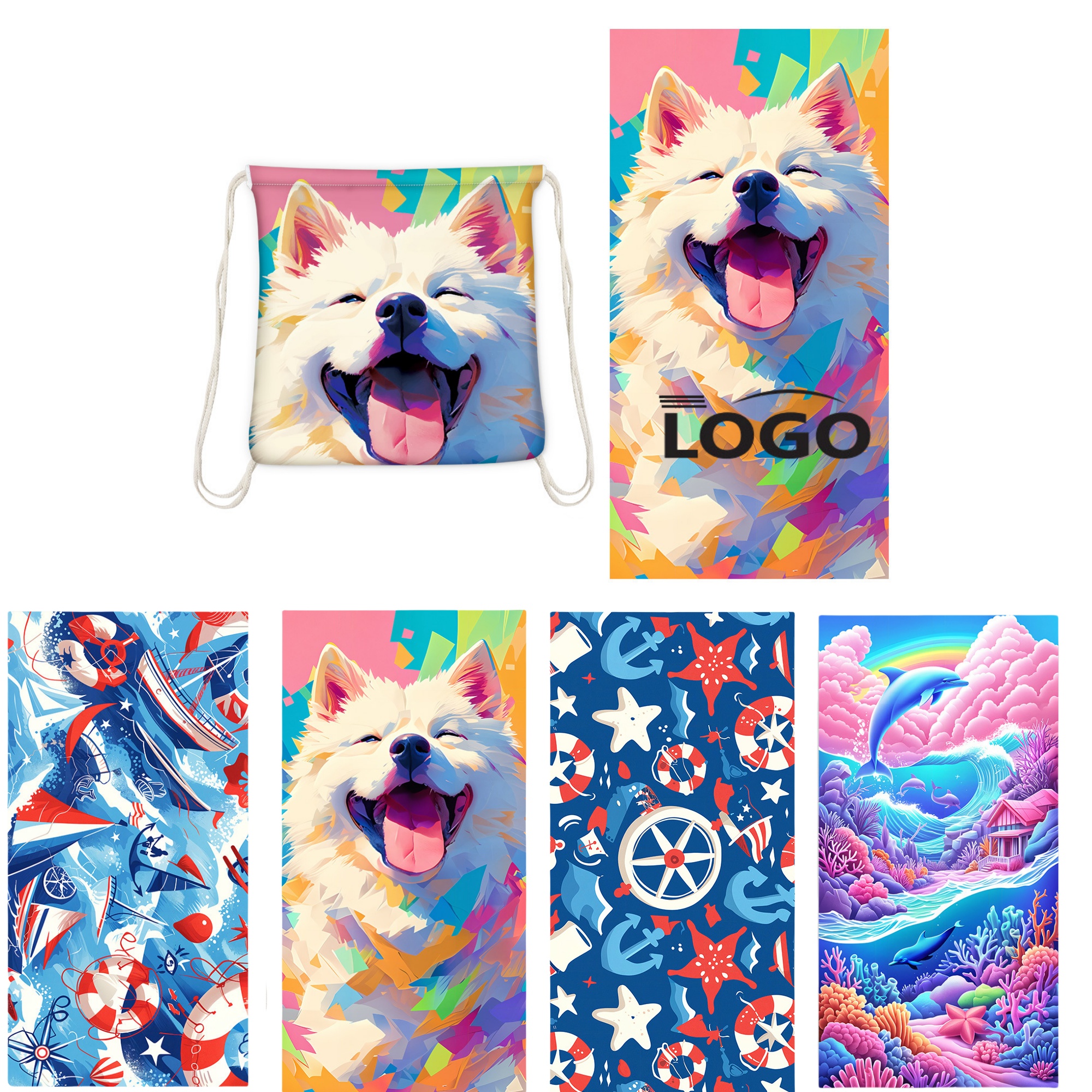 Full logo 2-in-1 Beach Towel 2