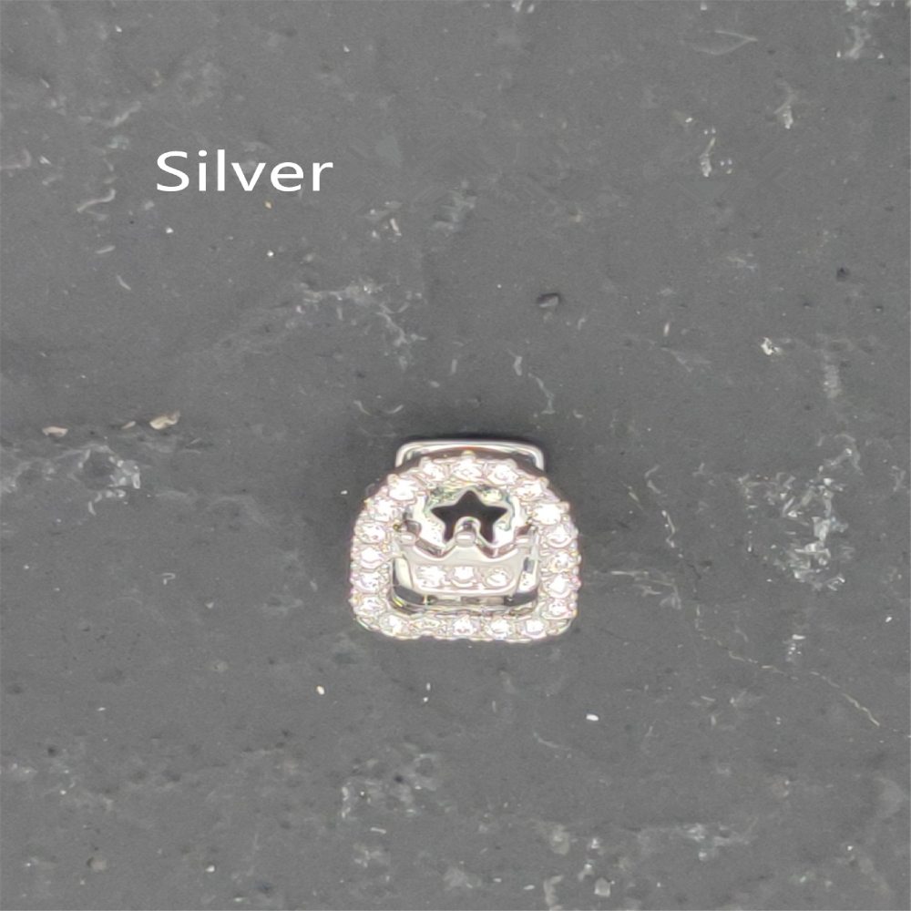 Hip hop Teeth Micro Inlaid Zircon Braces 6