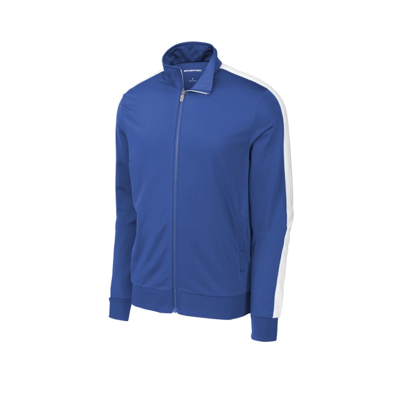 Sport-Tek Tricot Sleeve Stripe Track Jacket. 14