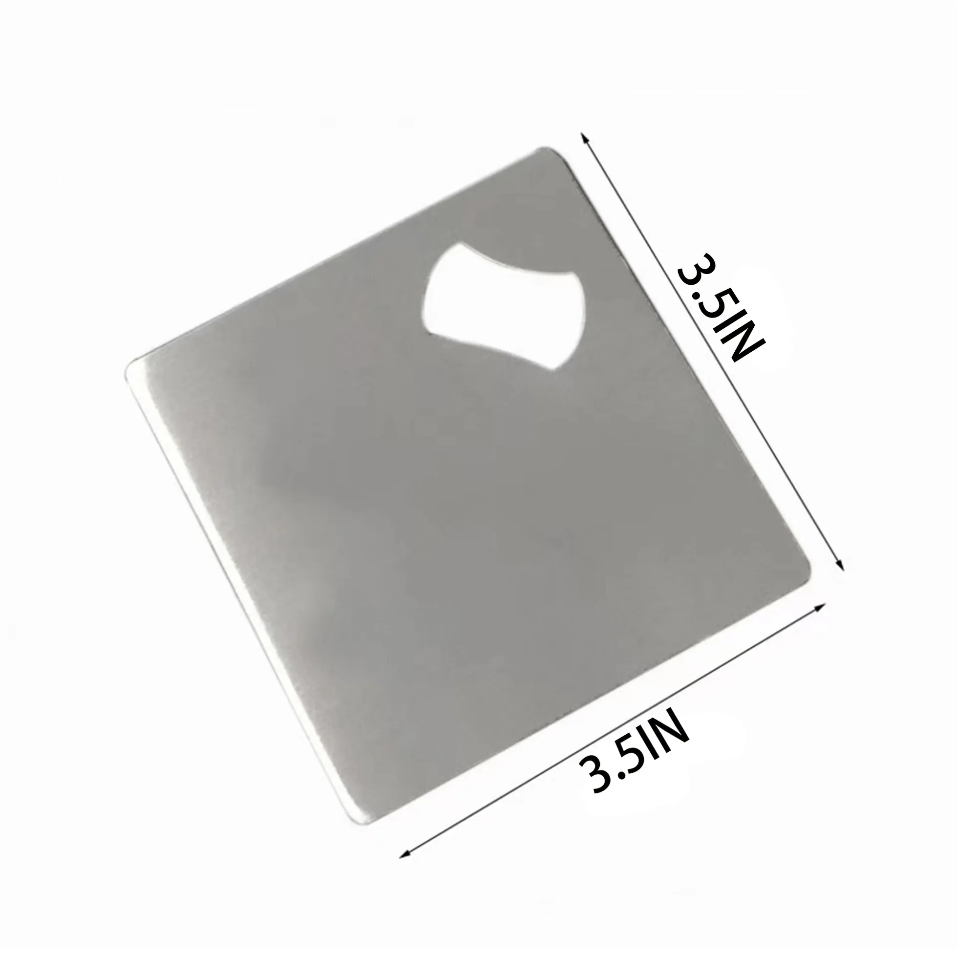 Stainless Steel Cube Coaster Bottle Opener Can Be Customized 4