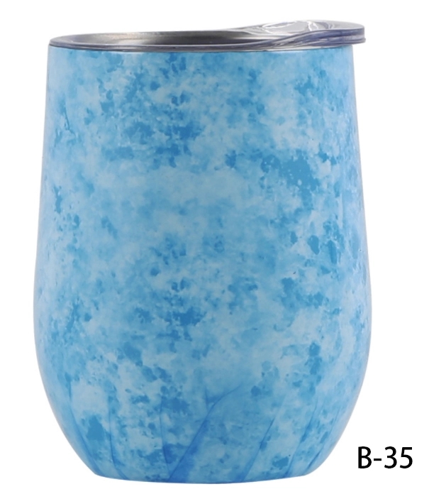 12 OZ U shape Stemless Thermos cup 32