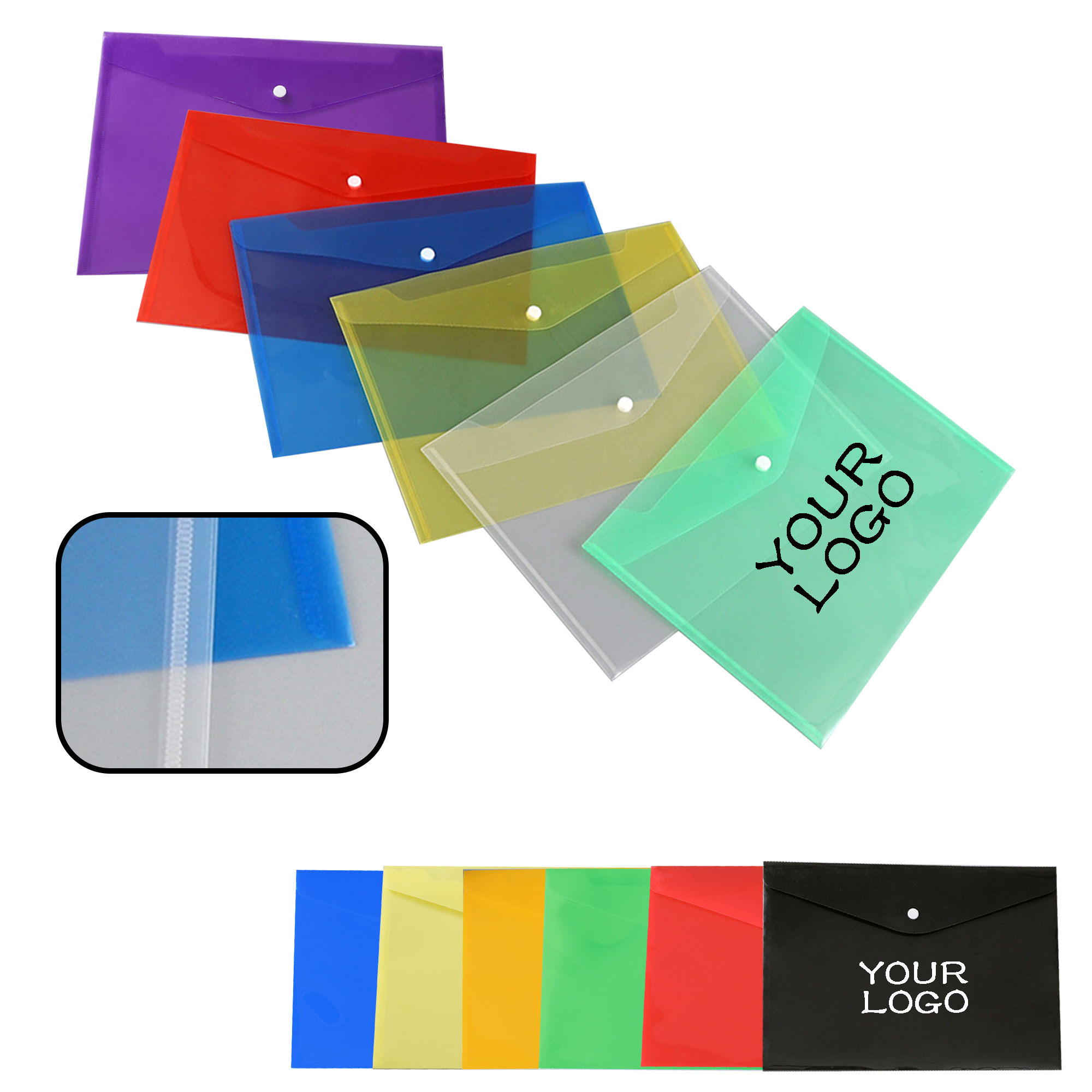 MOQ 30 PCS A4 Clear File Bag 2