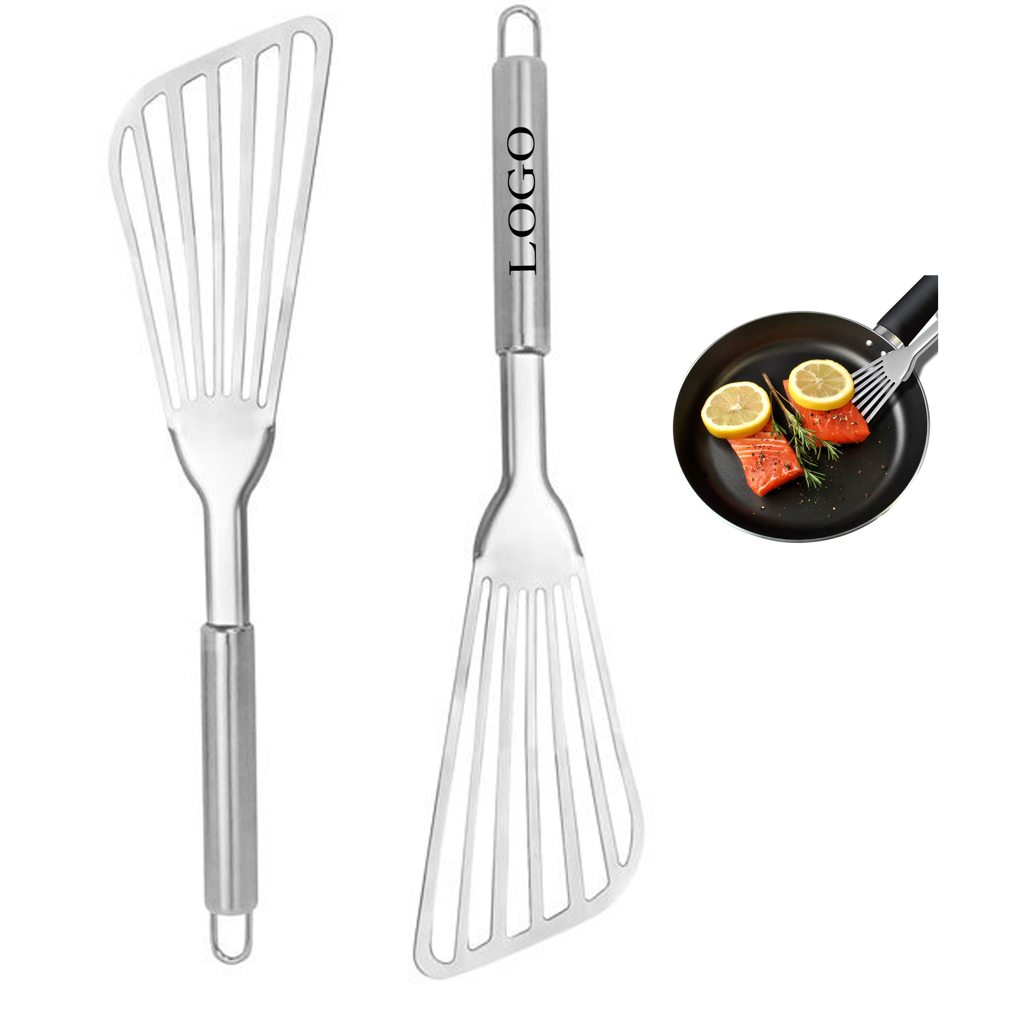 Stainless Steel Fan-Shaped Spatula 2
