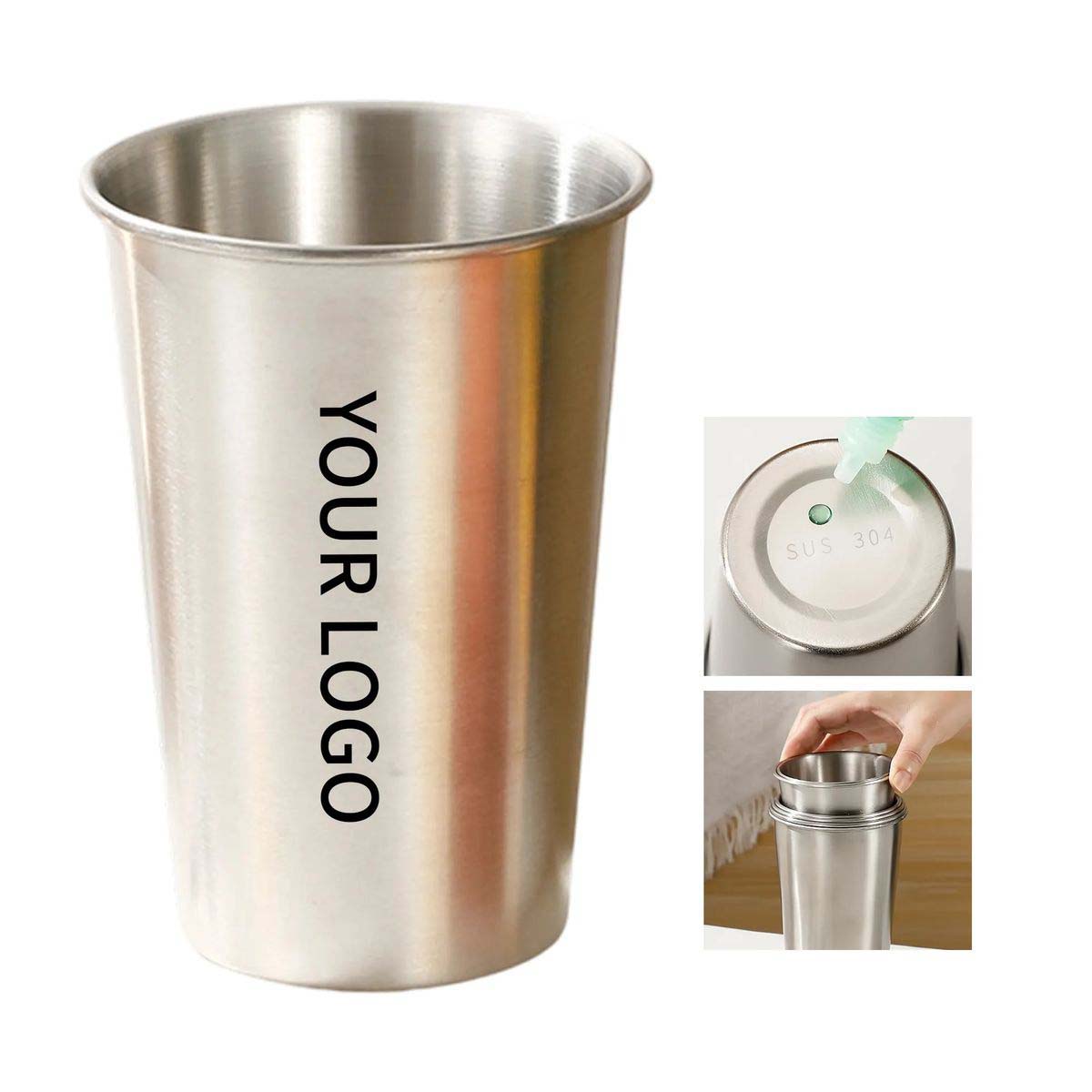 Stainless Steel Cup 16oz for Drinks 4