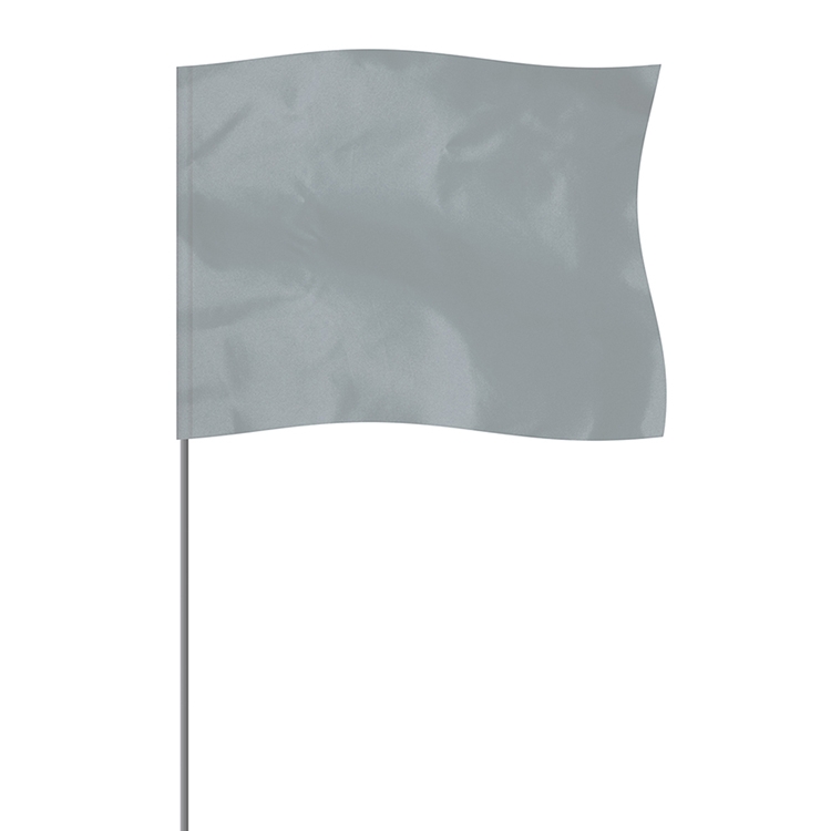 Silver 4" x 5" Marker Flag on a 21" Wire 3