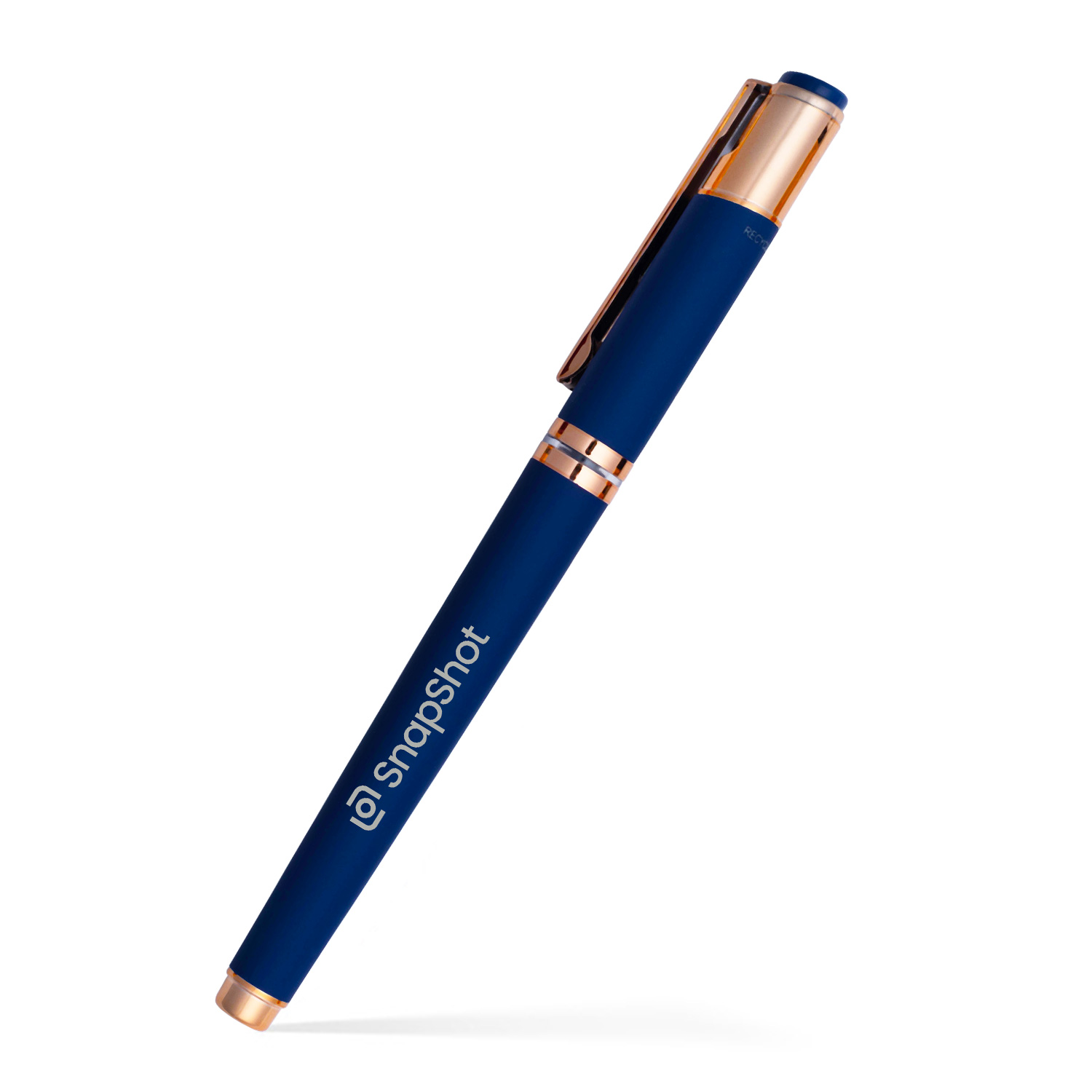 The Satin Noble Gel Pen with Rose Gold Accents made w/Recycled Aluminum 2