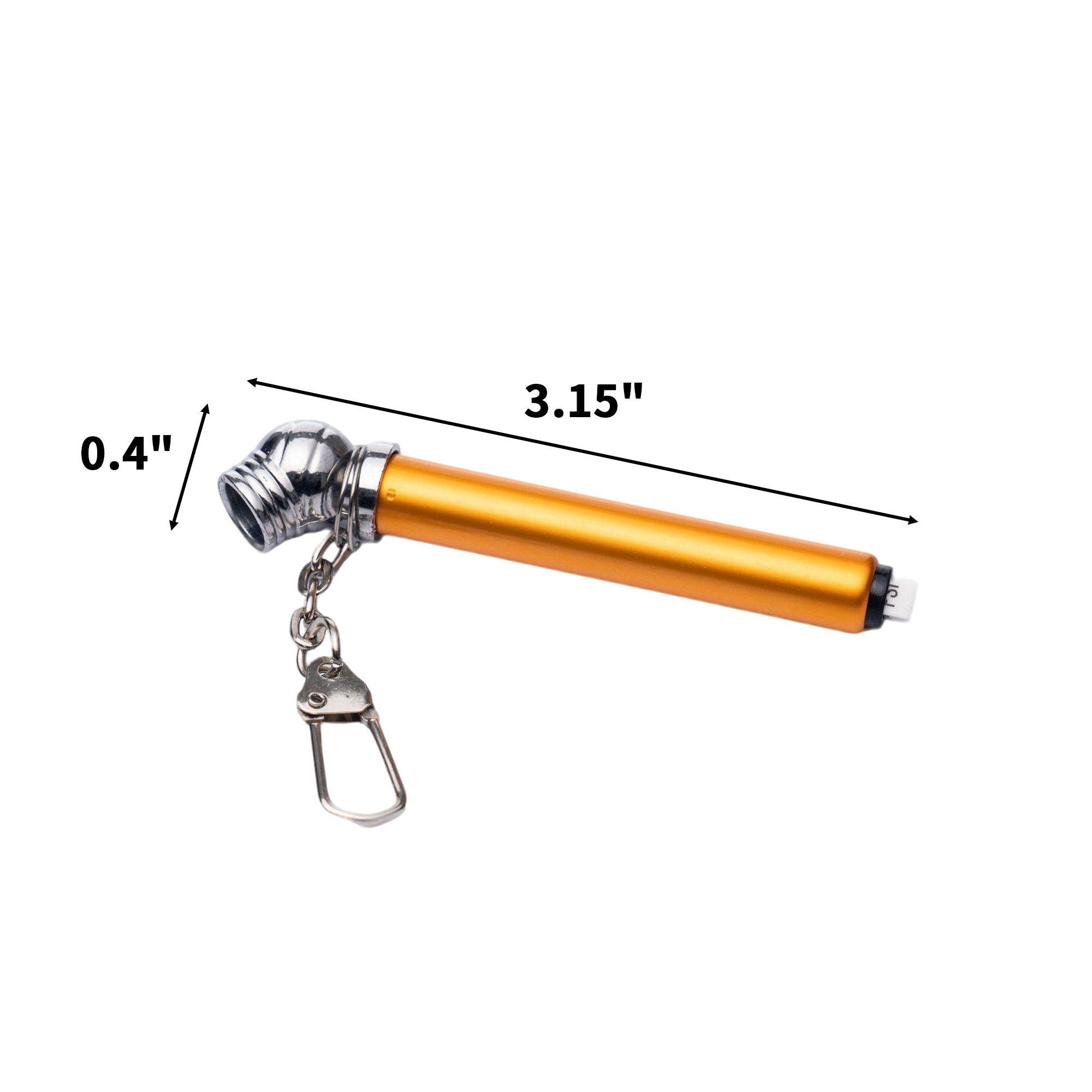 Aluminum Tire Pressure Gauge Key Chain 3.15" By 0.4" 9