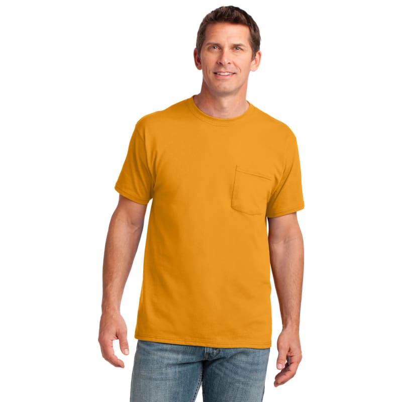 Port & Company Core Cotton Pocket Tee. 13