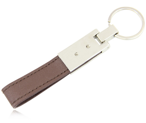Staple Leather Strap Chrome Keychain 8
