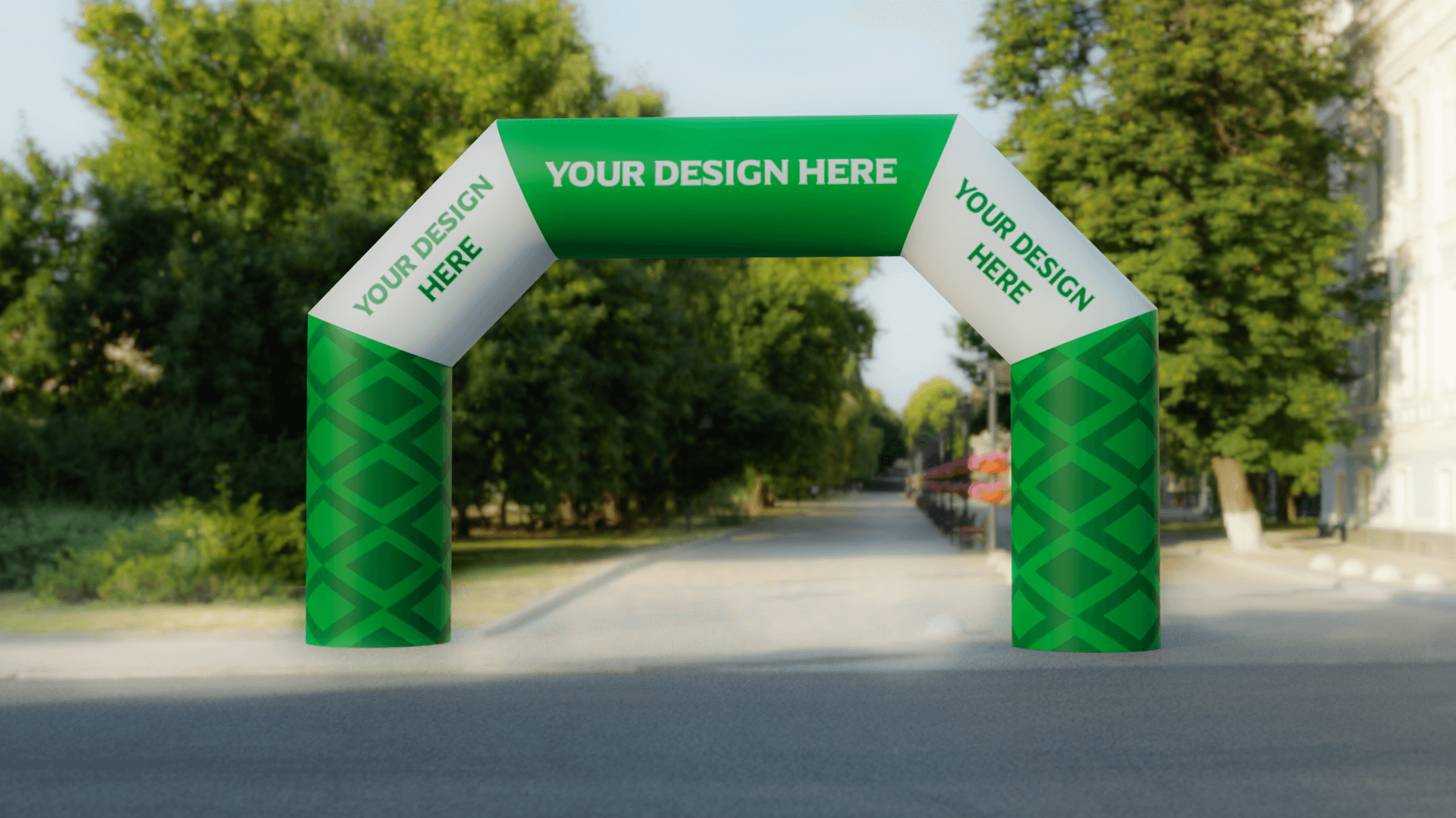 Custom Inflatable Angled Arch - Constant or Sealed Air 1