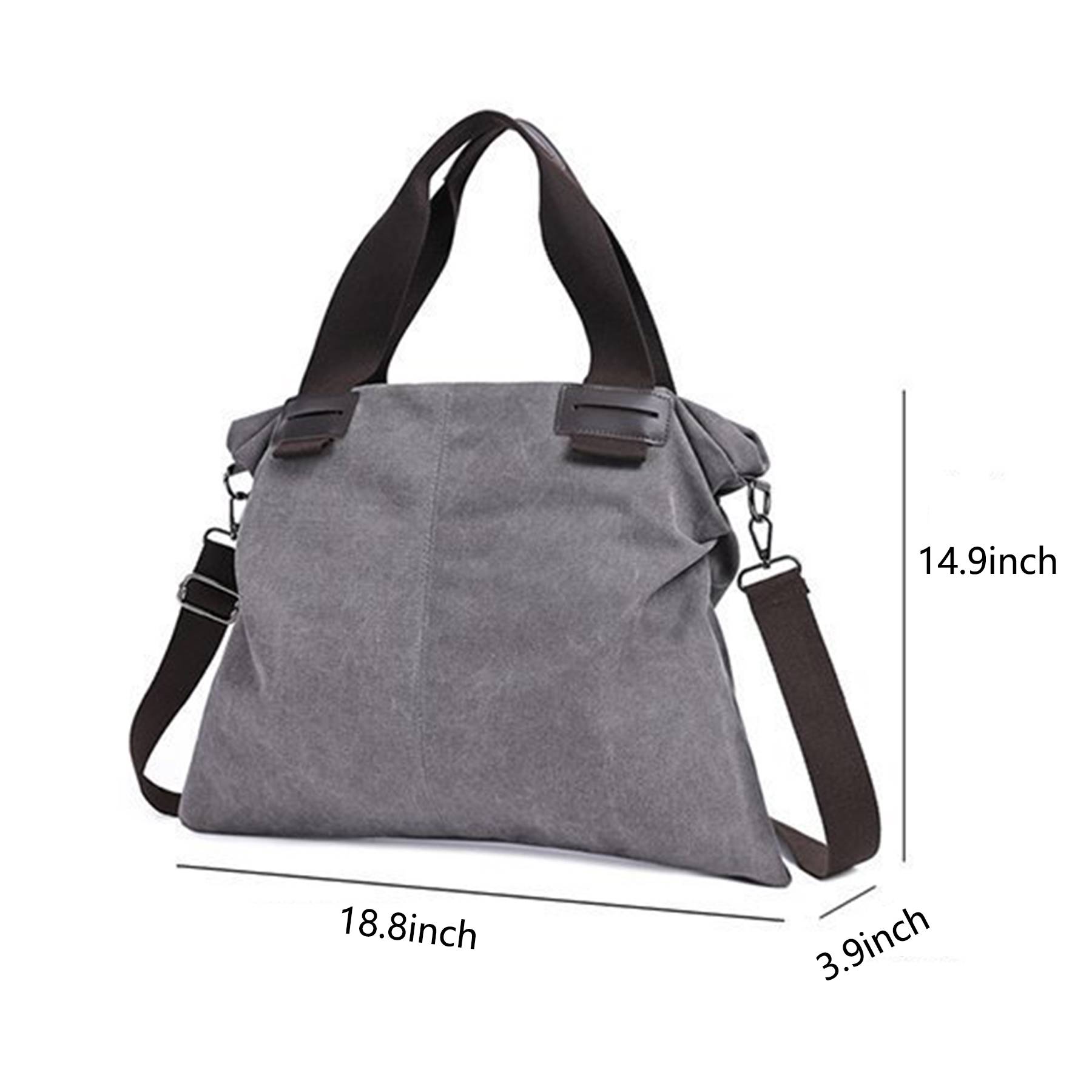 Canvas Women's Vintage Shoulder Crossbody Tote Bag 3