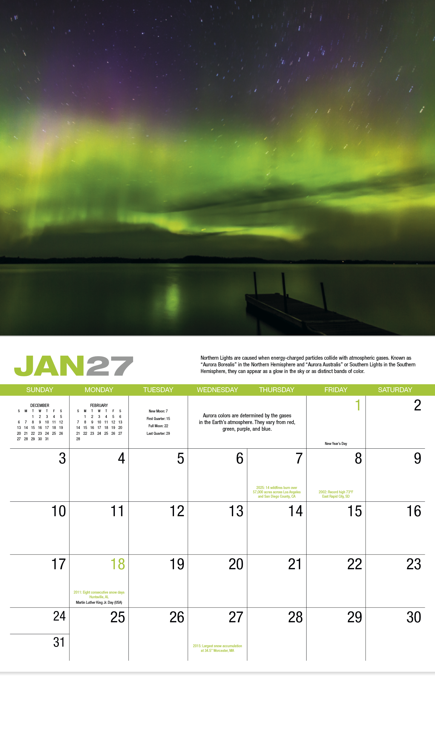 HotLine® Products Weather Almanac Appointment Calendar - Stapled 23