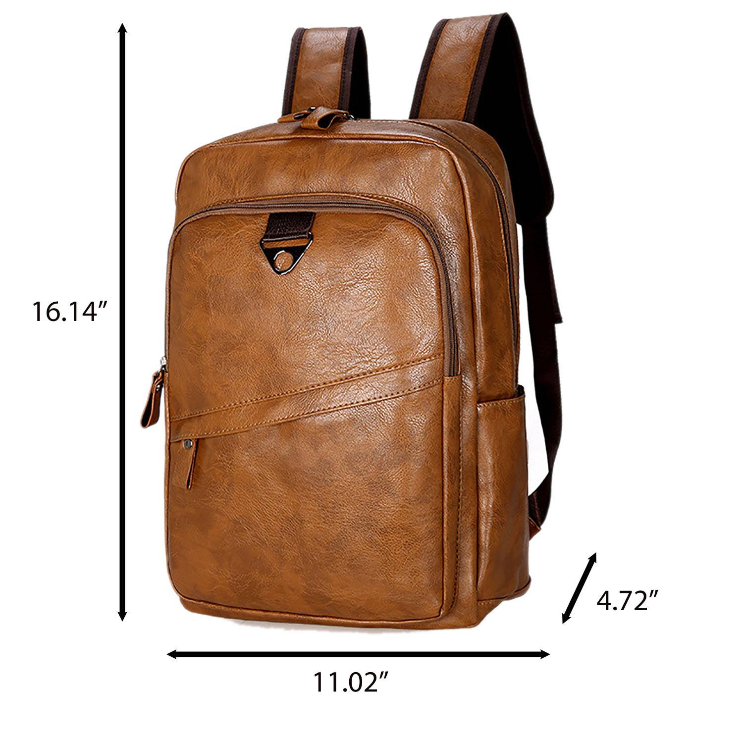 Classic PU Leather Bag for Travel and School 7