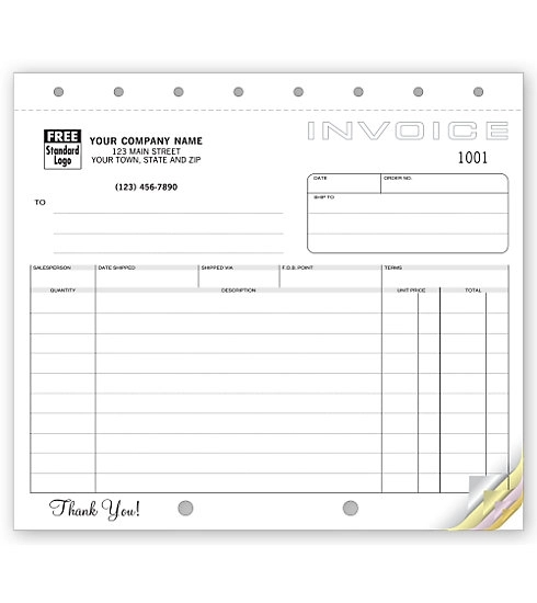 Shipping Invoices, Classic Design, Small 1