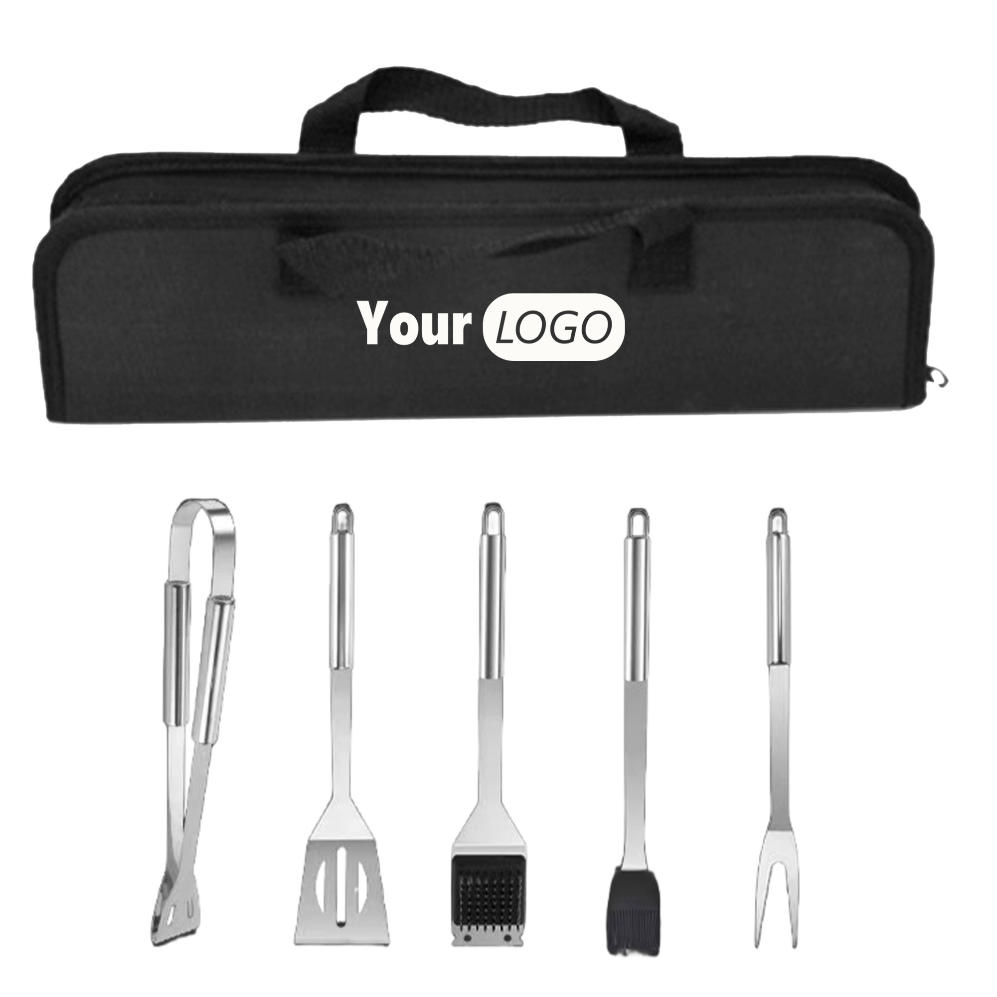 5-piece Stainless Steel Barbecue Utensil Set 2