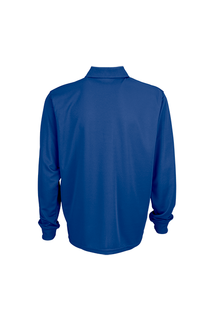 Vansport Omega Long Sleeve Solid Mesh Tech Polo 15