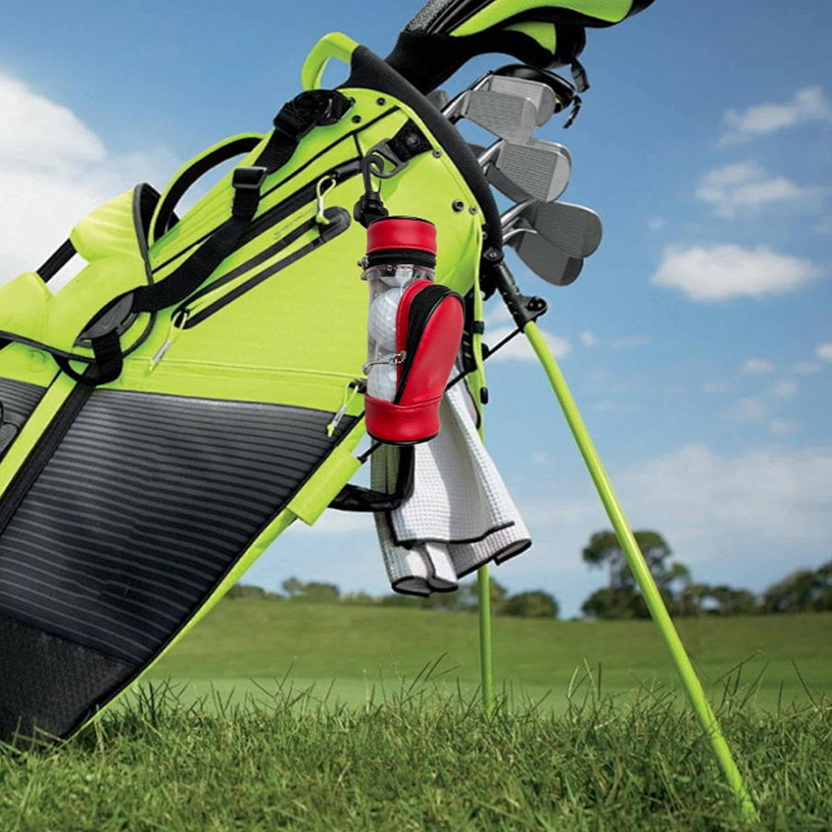 Portable Golf Ball Tee Holder with Clip 3