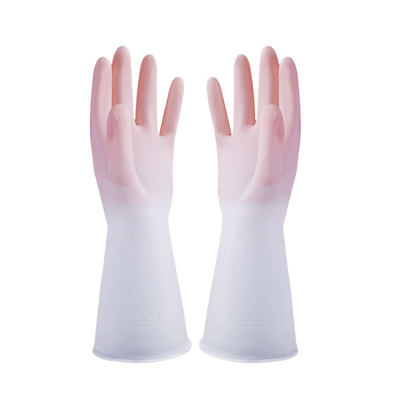 PVC WaterproofRubber Dishwashing Gloves 3