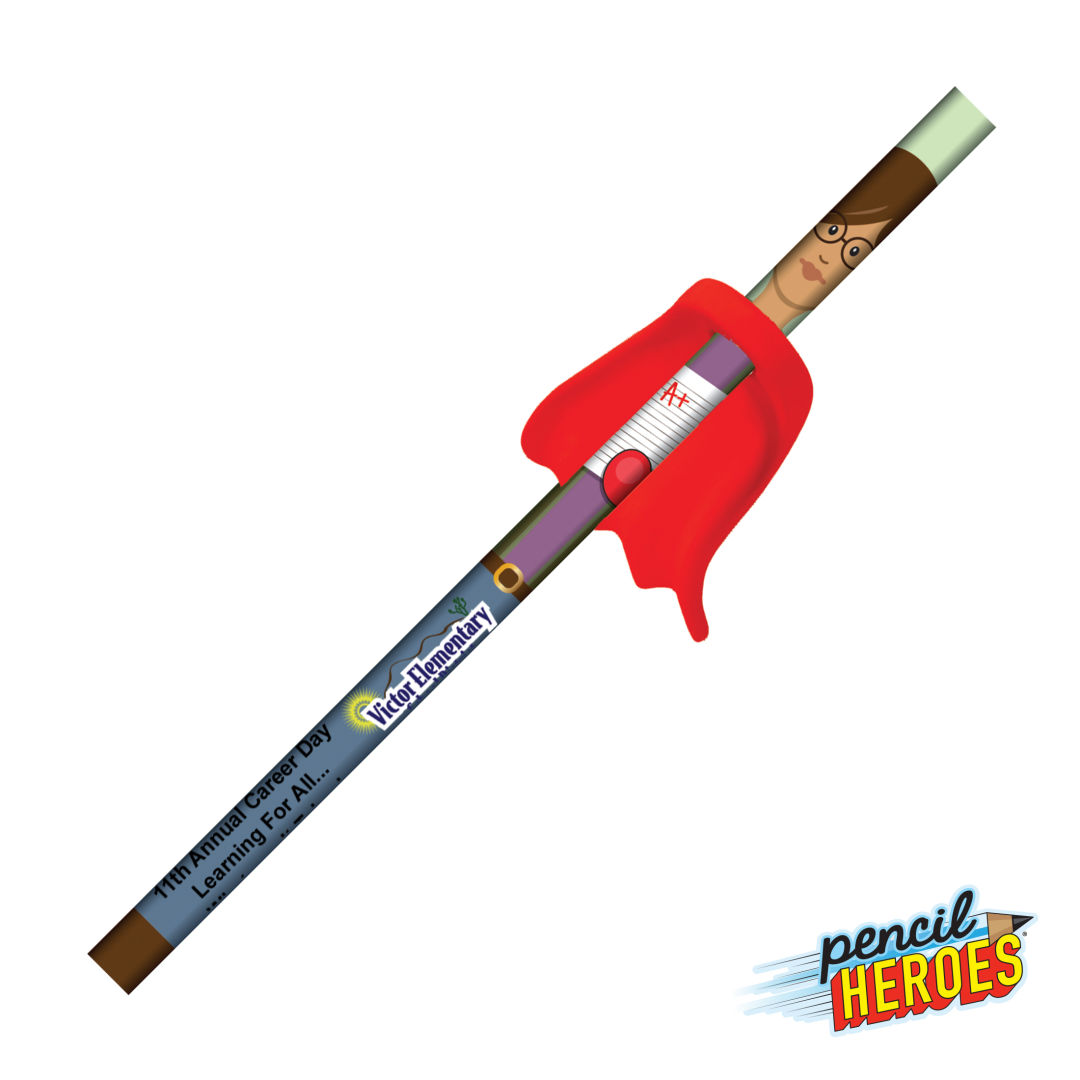 Pencil Heroes® Hometown Series Female w/Cape 2