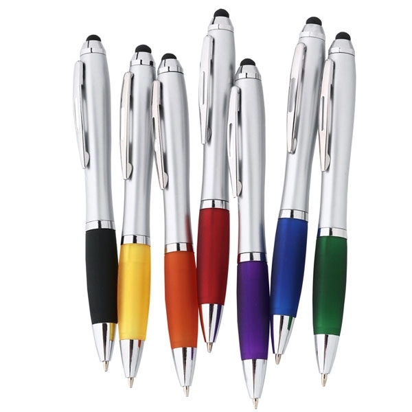 Promotional Curvy Stylus Twist Pen 3