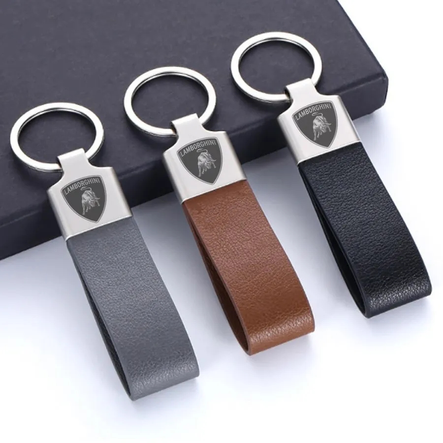 Elegant Loop Leather Keychain 4