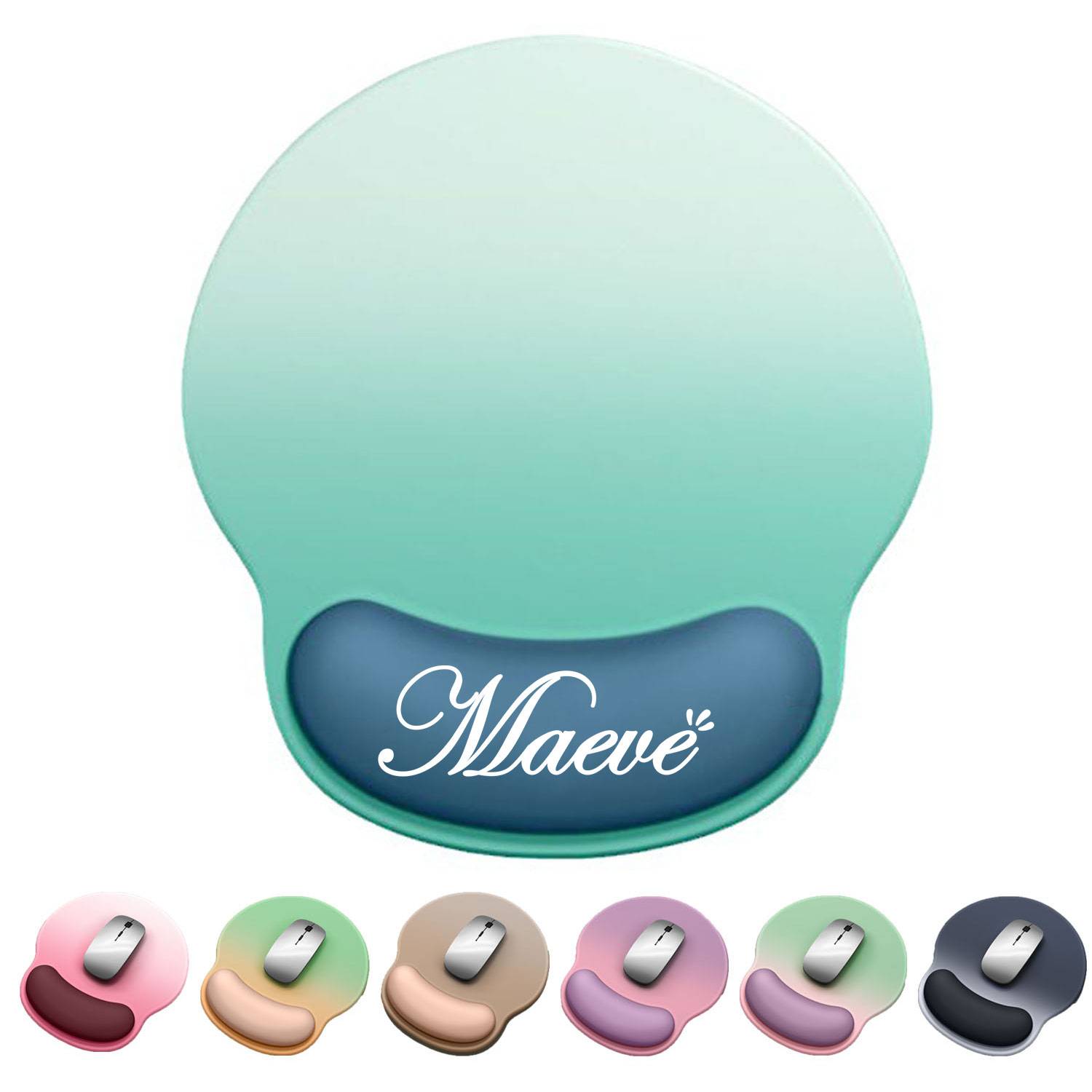 Gradient silica gel ergonomic Mouse Pad w/ Wrist Support