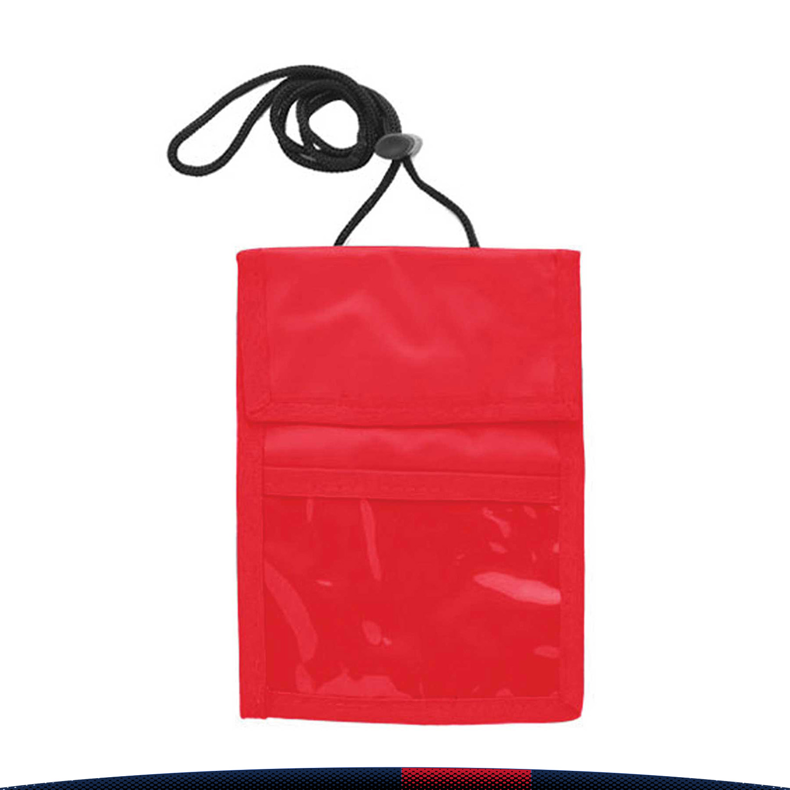Two Pocket Flap Neck Wallet 5