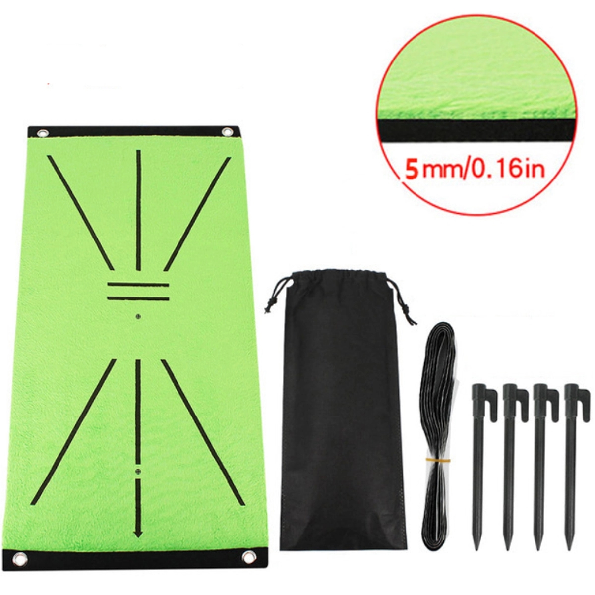 Mini Portable Golf Mat Training Aid Rug 3