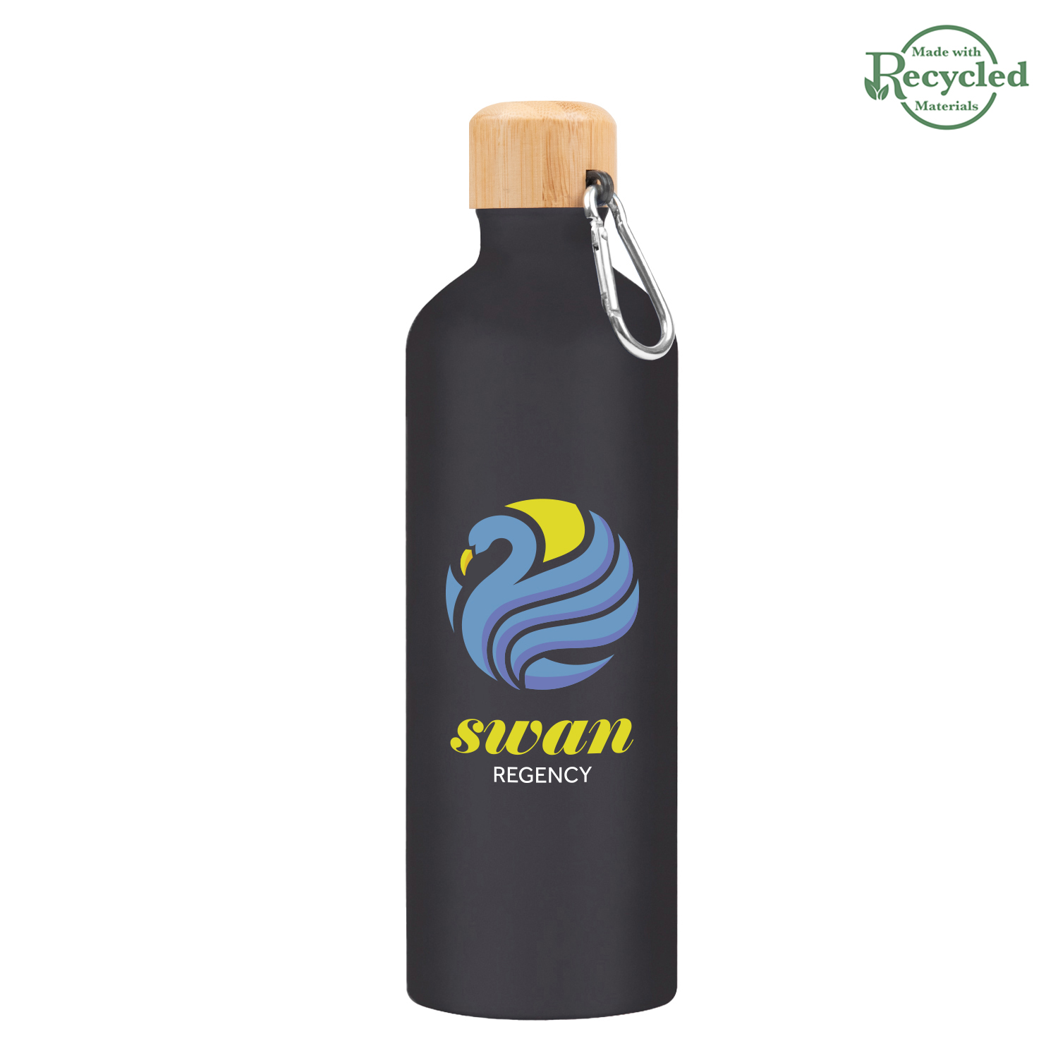 25 Oz. Aluminum Tundra Bike Bottle With Bamboo Lid 13