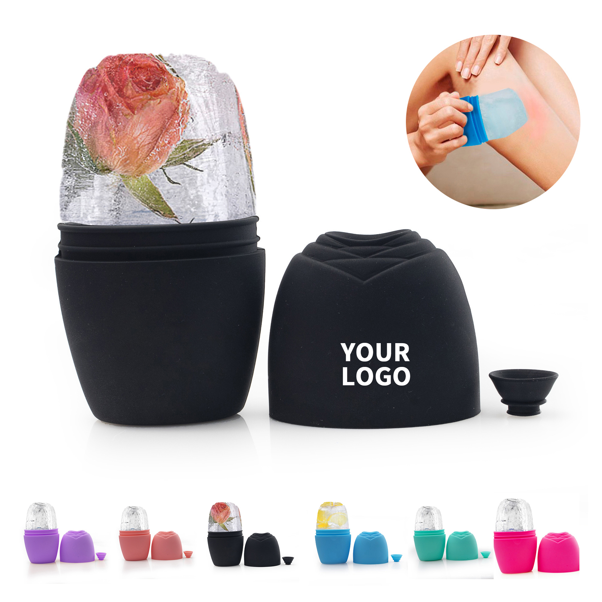 Silicone Facial Ice Mold Roller 4.61" Length X 2.8" Width 2