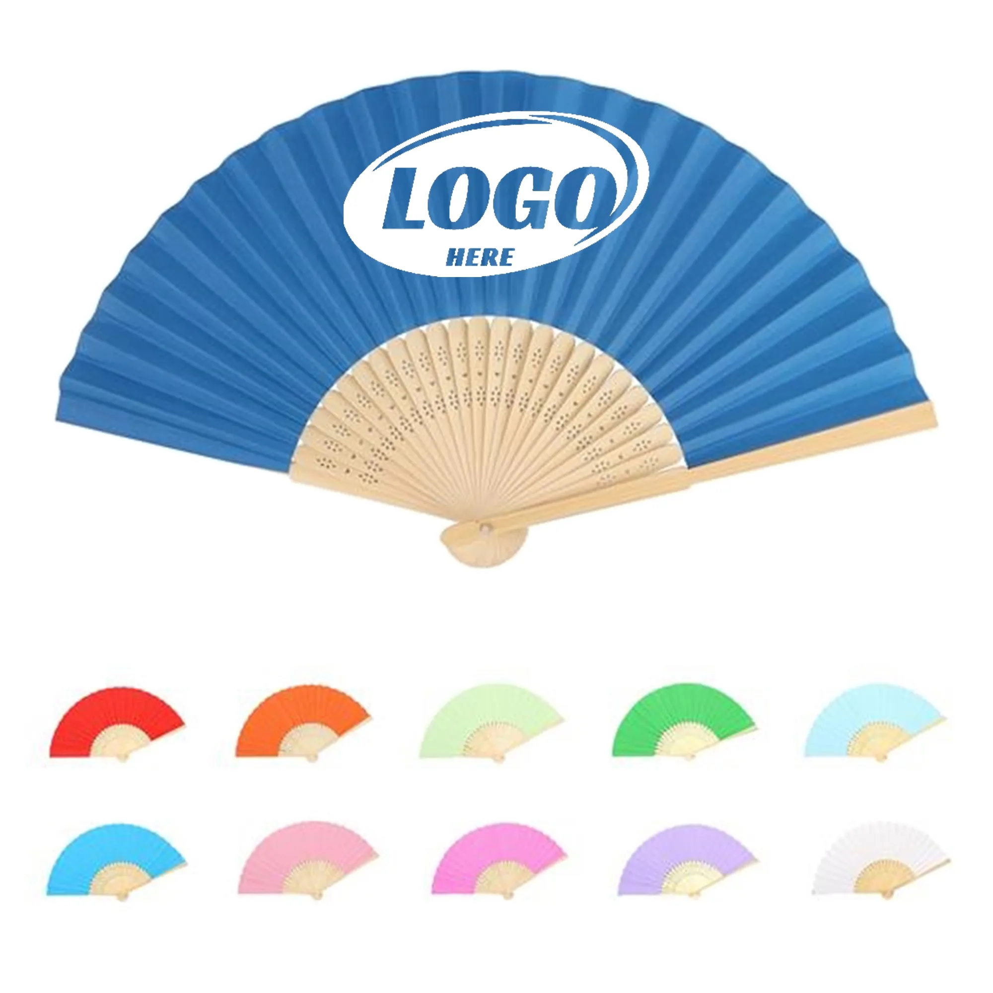 Folding Paper Bamboo Hand Fans 2