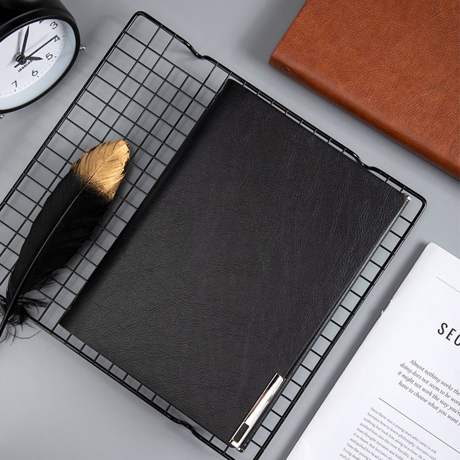 Customized metal buckle notebook 4