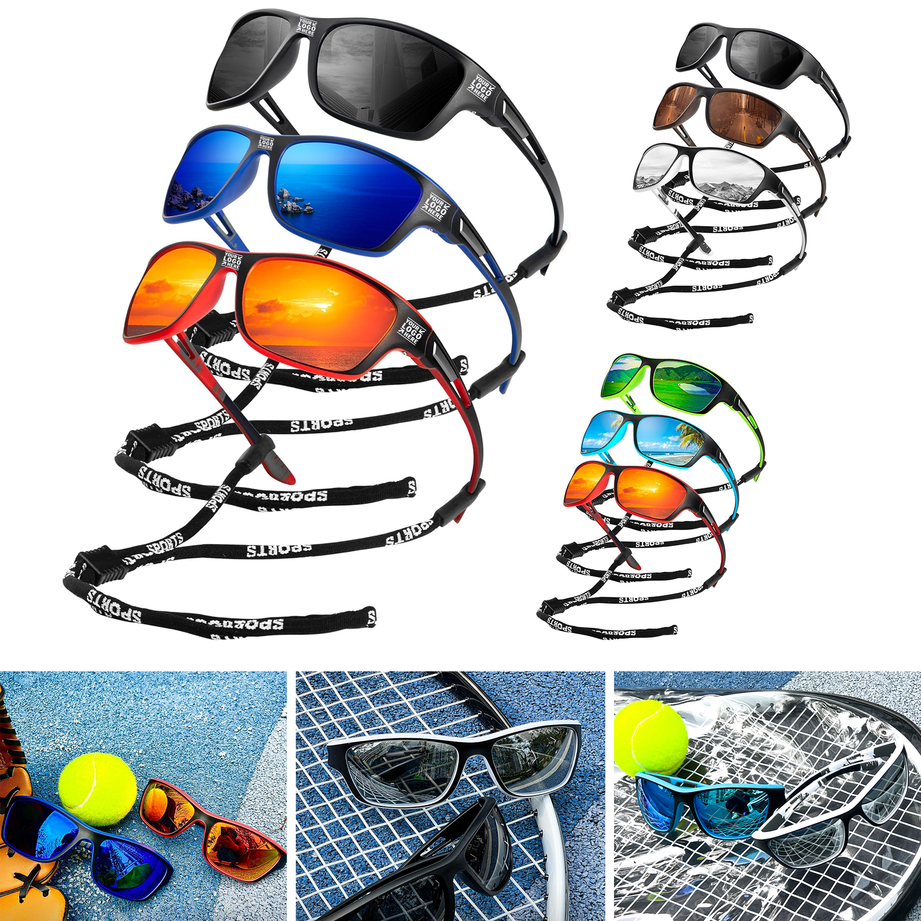 Men Sport Driving Cycling Fishing UV Protection Polarized Sunglasses 2