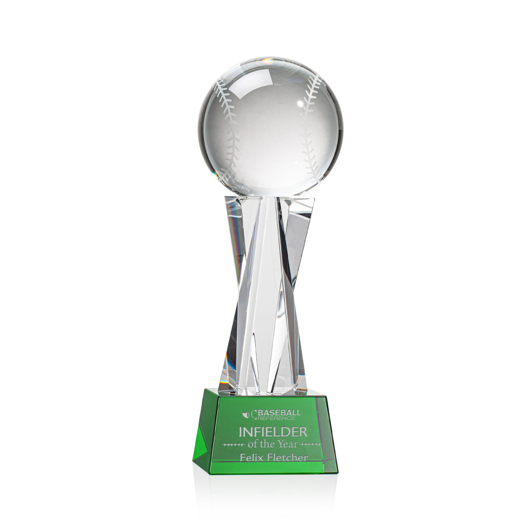 Baseball Award on Grafton Base - Green 8