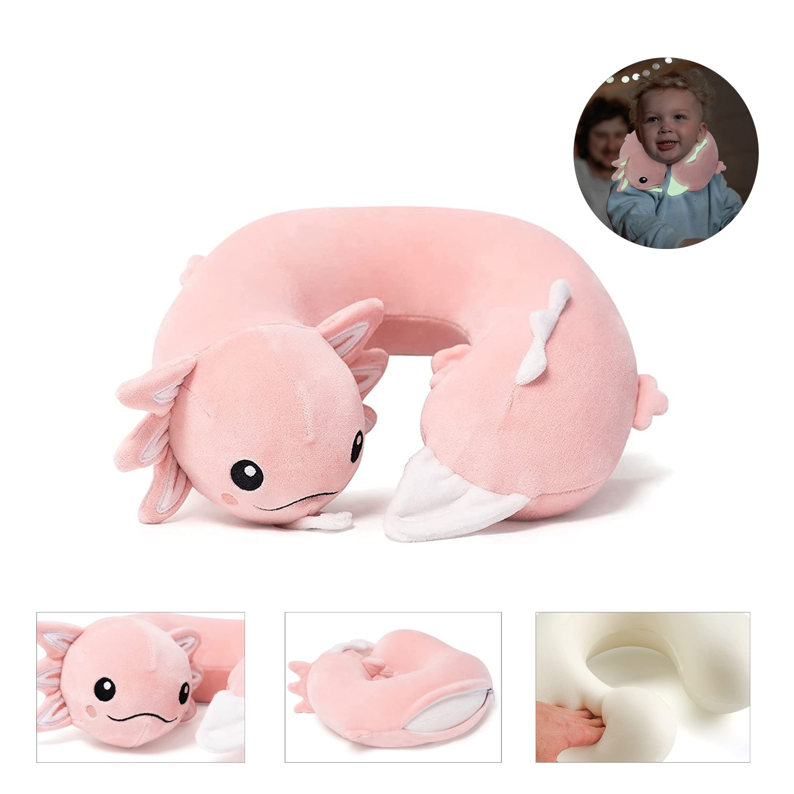 Soft Memory Foam U Shaped Pillow for kids 2