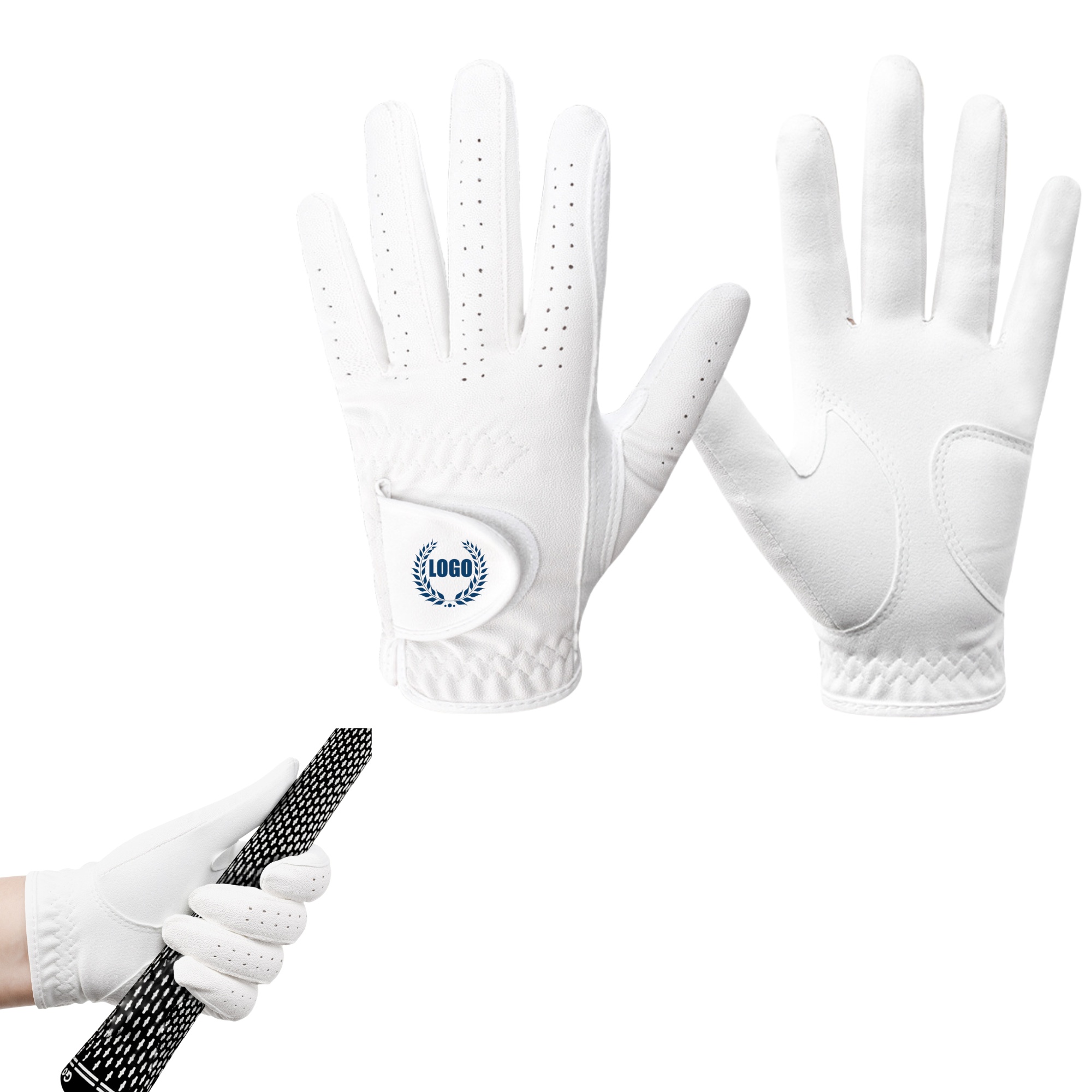 Premium Synthetic Suede Golf Glove 1