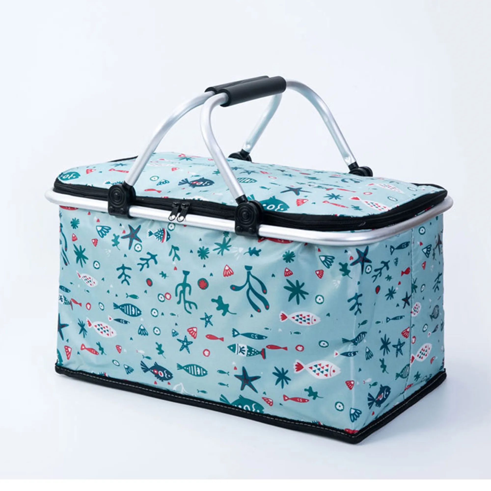Checkered Picnic Basket 2